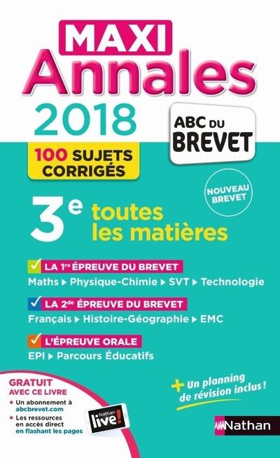 MAXI ANNALES BREVET 2018 - VOL30