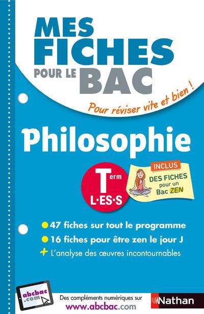 MES FICHES POUR LE BAC PHILOSOPHIETERM L.ES.S