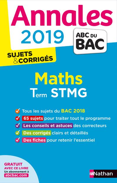 ANNALES BAC 2019 MATHS STMG - CORRIGE