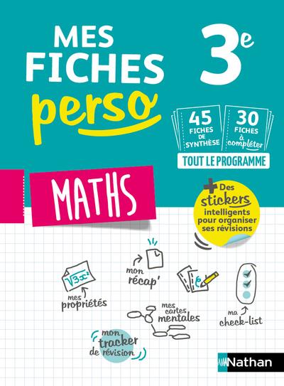 MES FICHES PERSO MATHS 3E - VOL01