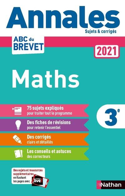 ANNALES BREVET 2021 MATHS - CORRIGE