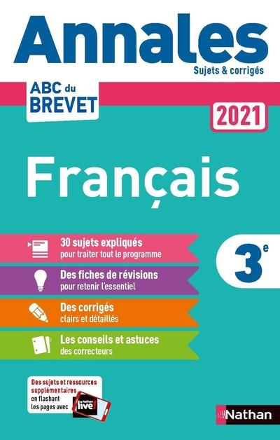 ANNALES BREVET 2021 FRANCAIS - CORRIGE