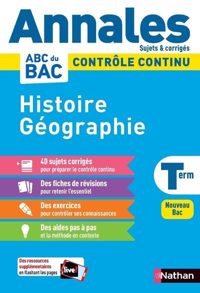 ANNALES BAC 2024 - HISTOIRE GEOGRAPHIE TERMINALE- CORRIGE - VOL10