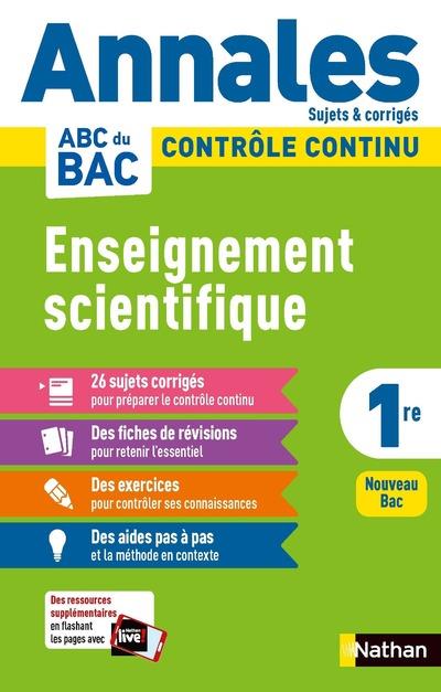 ANNALES ABC DU BAC 2024 - ENSEIGNEMENT SCIENTIFIQUE 1RE - CORRIGE - VOL11