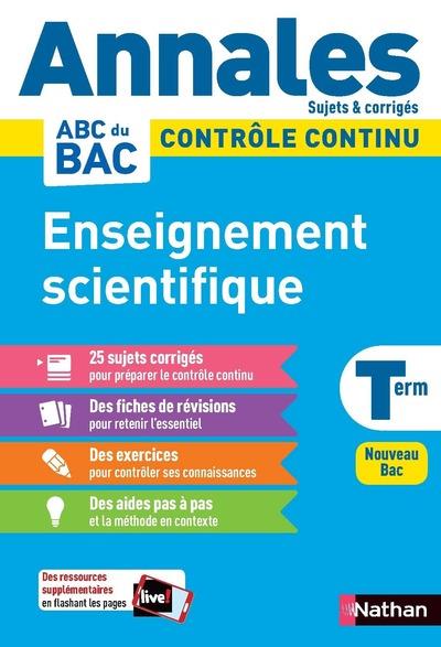 ANNALES BAC 2024 - ENSEIGNEMENT SCIENTIFIQUE TERMINALE - CORRIGE