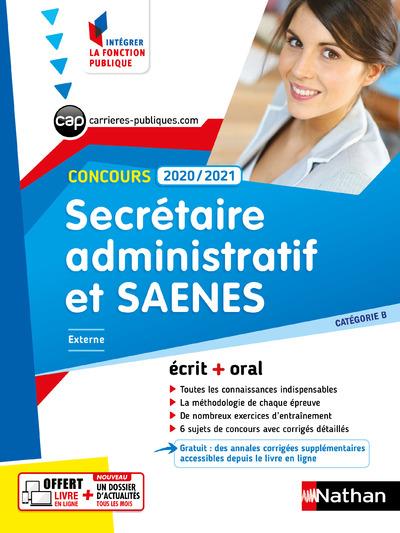 CONCOURS SECRETAIRE ADMINISTRATIF ET SAENES 2020 - 2021 - CAT B N01 (IFP) 2020