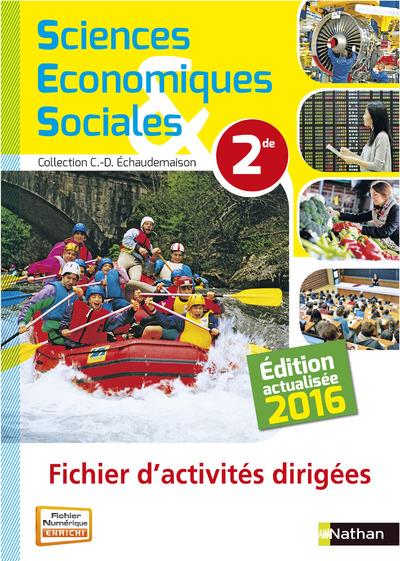 FICHIER D'ACTIVITES DIRIGEES SES 2NDE 2016
