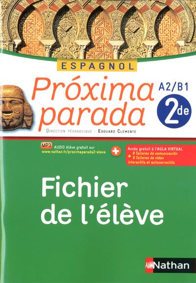 PROXIMA PARADA 2DE 2014 - FICHIER ELEVE