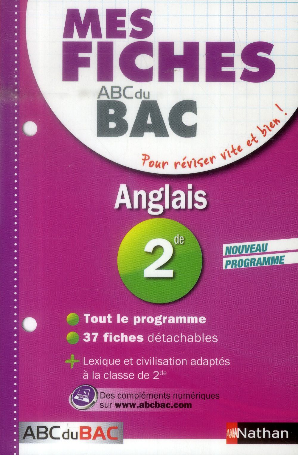 MES FICHES ABC DU BAC ANGLAIS 2DE