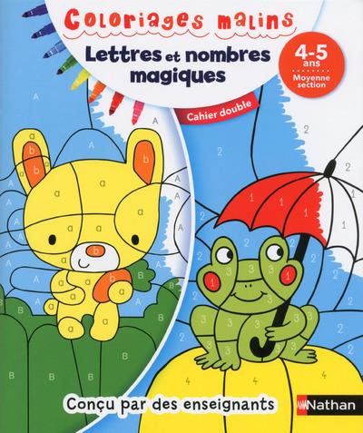 COLORIAGES MALINS DUO LETTRES ET NOMBRES MAGIQUES MS