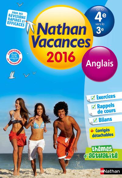 CAHIER DE VACANCES 2016 COLLEGE MONOMATIERE ANGLAIS 4E/3E