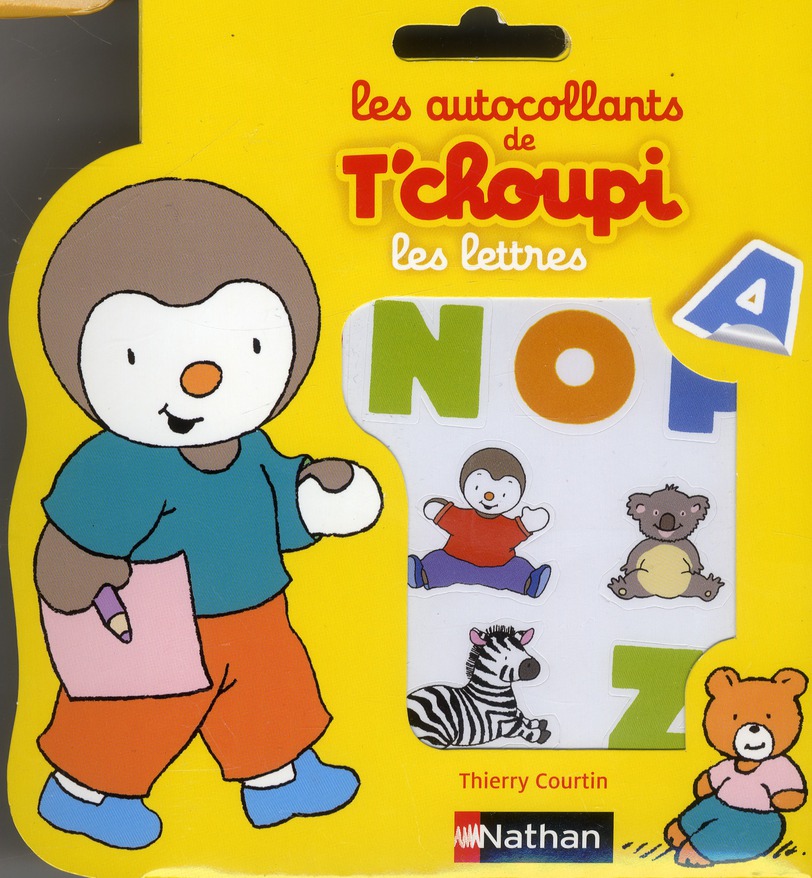 LES AUTOCOLLANTS DE T'CHOUPI: LES LETTRES