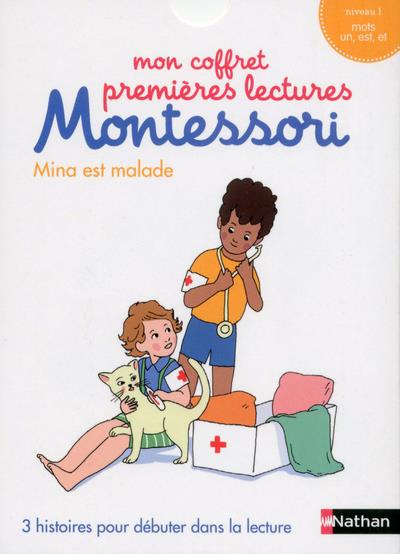 MON COFFRET PREMIERES LECTURES MONTESSORI : MINA EST MALADE