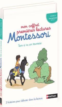 MON COFFRET PREMIERES LECTURES MONTESSORI : TOM A VU UN TAUREAU NIVEAU 4