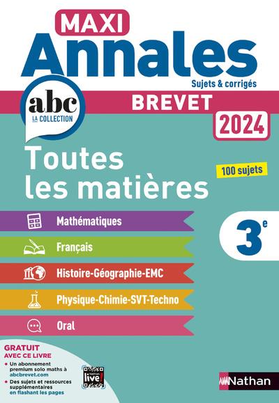 MAXI ANNALES BREVET 2024 - CORRIGE