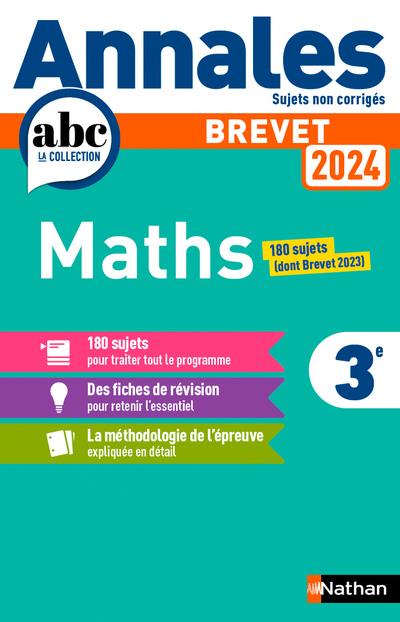 ANNALES BREVET MATHS 2024 - NC