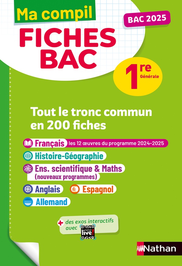 MA COMPIL FICHES BAC 1RE 2025