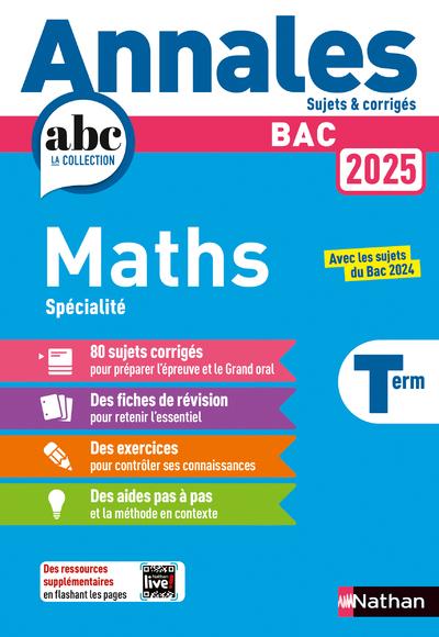 ANNALES BAC MATHS TERM. 2025 - CORRIGE