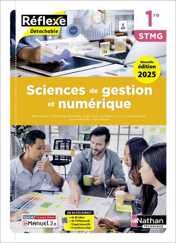 SCIENCES DE GESTION ET NUMERIQUE - 1RE STMG - COLL. REFLEXE - ED. 2025 - LIVRE + LICENCE
