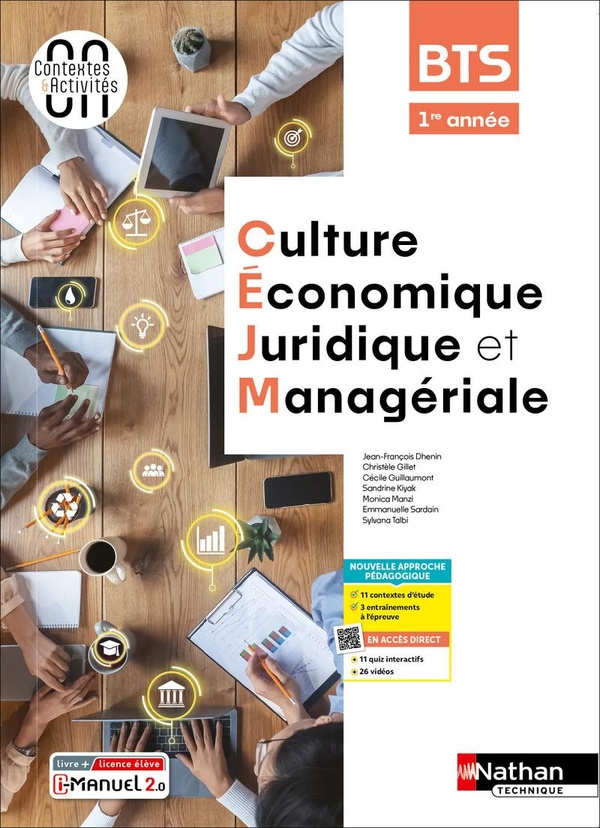 CULTURE ECONOMIQUE, JURIDIQUE ET MANAGERIALE - BTS 1RE ANNEE - COLL. CONTEXTES & ACTIVITES - ED. 202