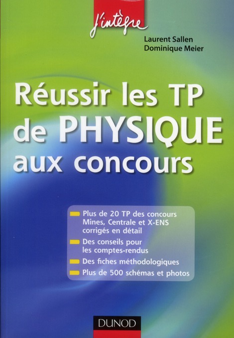 REUSSIR LES TP DE PHYSIQUE AUX CONCOURS