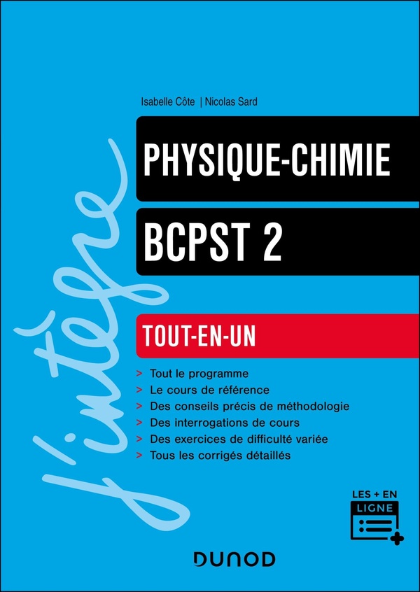 PHYSIQUE-CHIMIE TOUT-EN-UN BCPST 2E ANNEE