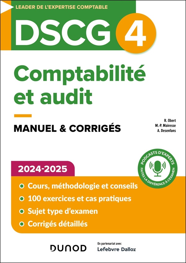 DSCG 4 - COMPTABILITE ET AUDIT - MANUEL 2024-2025