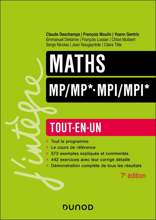 MATHS TOUT-EN-UN MP/MP*-MPI/MPI* - 7E ED.
