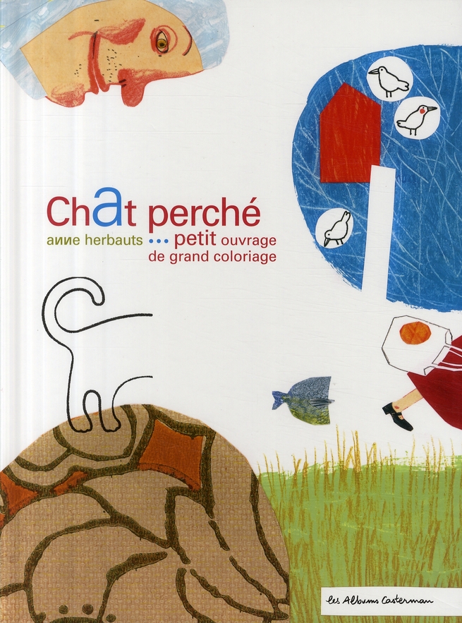CHAT PERCHE - PETIT OUVRAGE DE GRAND COLORIAGE