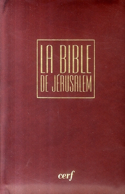 LA BIBLE DE JERUSALEM - VOYAGE CUIR BORDEAUX ZIPPEE