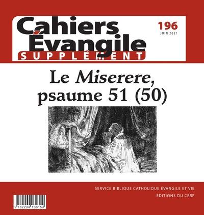 CAHIER EVANGILE 196 SUPPLEMENT