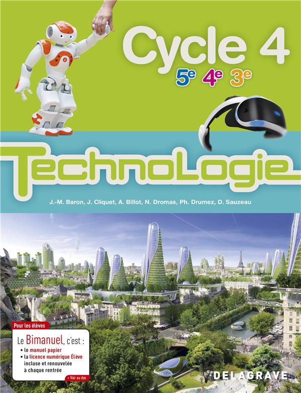 TECHNOLOGIE CYCLE 4 (2017) - MANUEL ELEVE