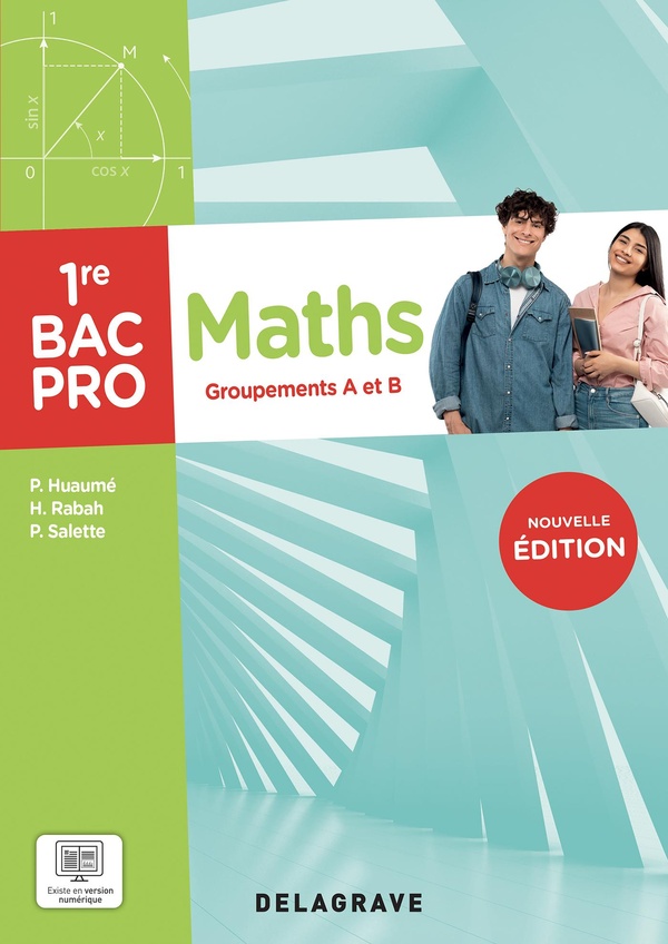 MATHEMATIQUES - GROUPEMENT A ET B - 1RE BAC PRO (2025) - POCHETTE ELEVE