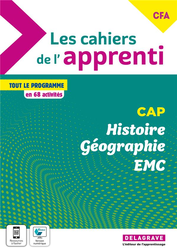 LES CAHIERS DE L'APPRENTI HISTOIRE GEOGRAPHIE EMC CAP ET CFA (2022) - POCHETTE ELEVE