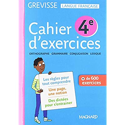 CAHIER GREVISSE 4E (2019)