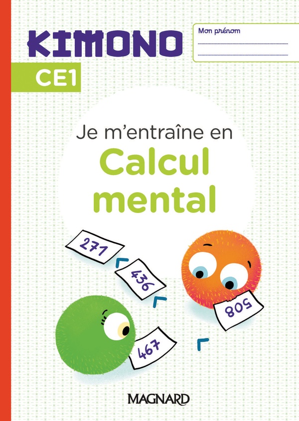 KIMONO CE1 : CAHIER DE CALCUL MENTAL (2024)