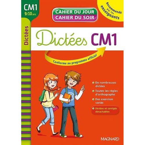 CAHIER DU JOUR/CAHIER DU SOIR DICTEES CM1