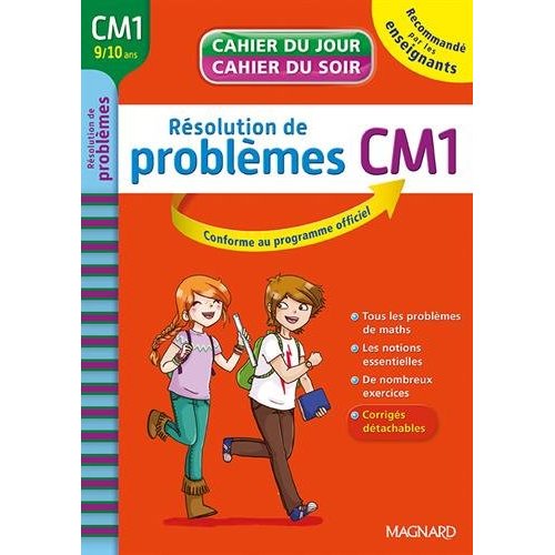 CAHIER DU JOUR/CAHIER DU SOIR RESOLUTION DE PROBLEMES CM1