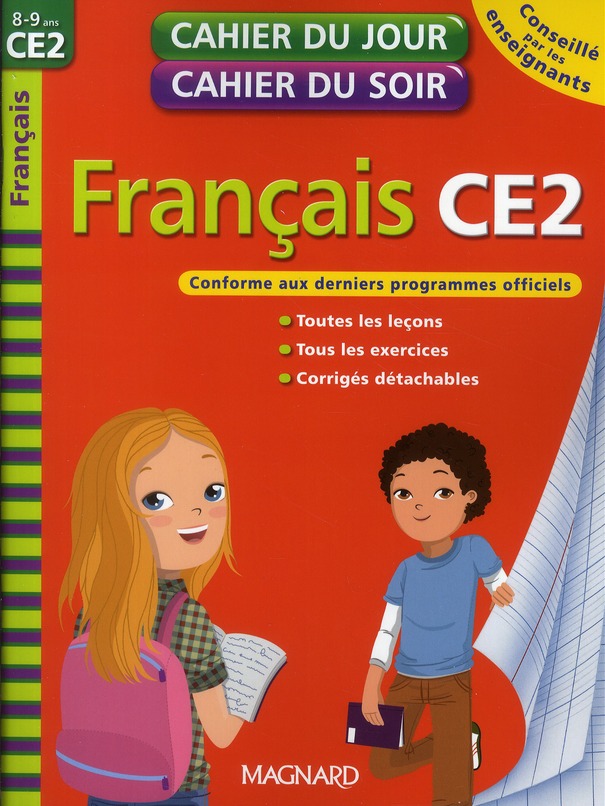 2010 CAHIER DU JOUR CAHIER DU SOIR FRANCAIS CE2