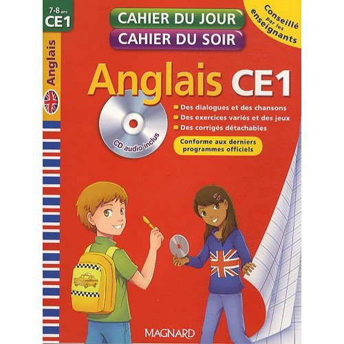 CAHIER DU JOUR / SOIR ANGLAIS CE1 + CD