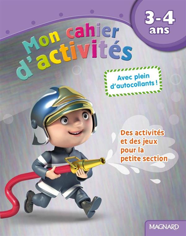 MON CAHIER D'ACTIVITES 3-4 ANS - POMPIER