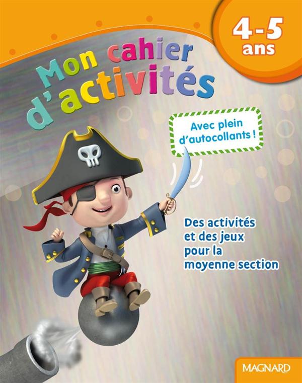 MON CAHIER D'ACTIVITES 4-5 ANS - PIRATE