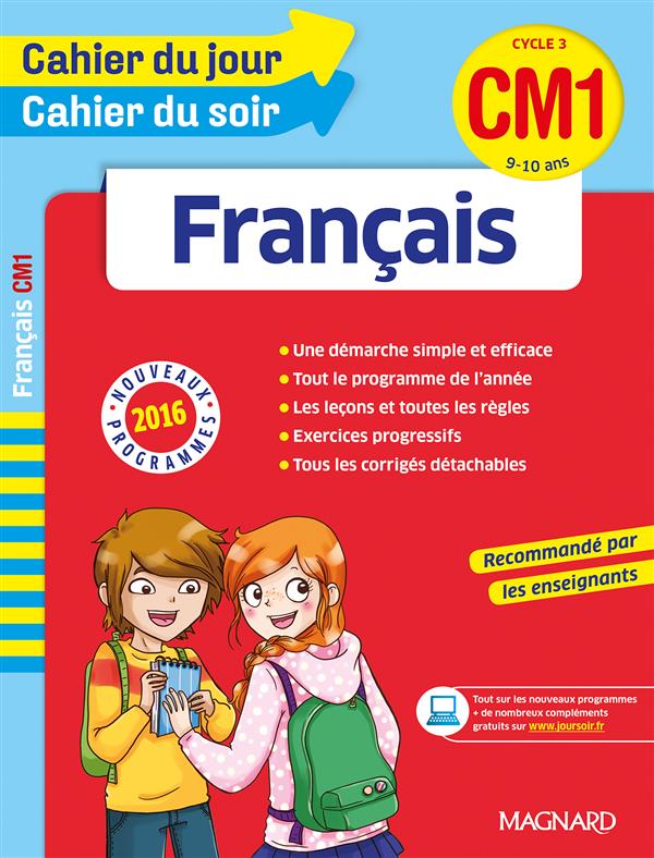 FRANCAIS CM1 - CAHIER DU JOUR CAHIER DU SOIR