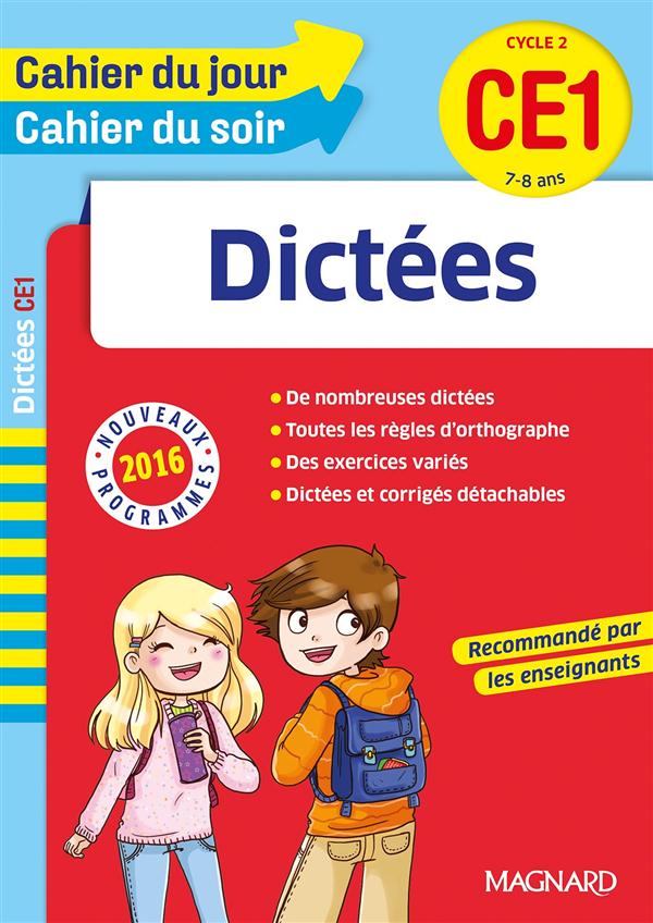 CAHIER DU JOUR/CAHIER DU SOIR - DICTEES CE1