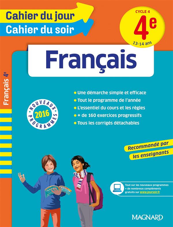 CAHIER DU JOUR/CAHIER DU SOIR - FRANCAIS 4E