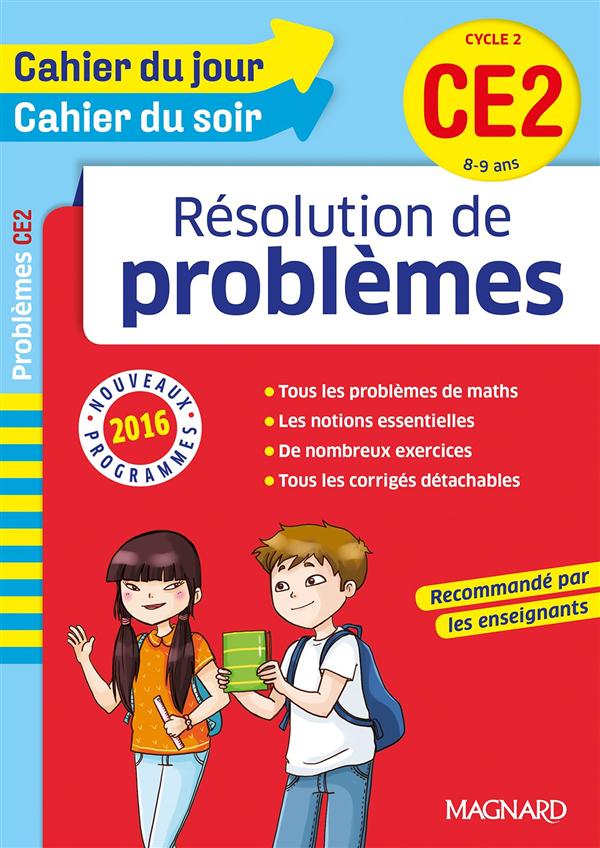 CAHIER DU JOUR/CAHIER DU SOIR - RESOLUTION DE PROBLEMES CE2