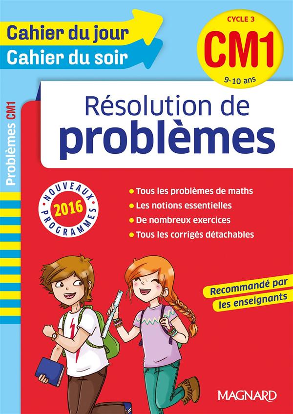 CAHIER DU JOUR/CAHIER DU SOIR - RESOLUTION DE PROBLEMES CM1