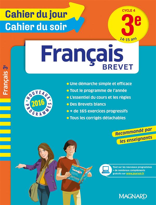 CAHIER DU JOUR/CAHIER DU SOIR - FRANCAIS 3E