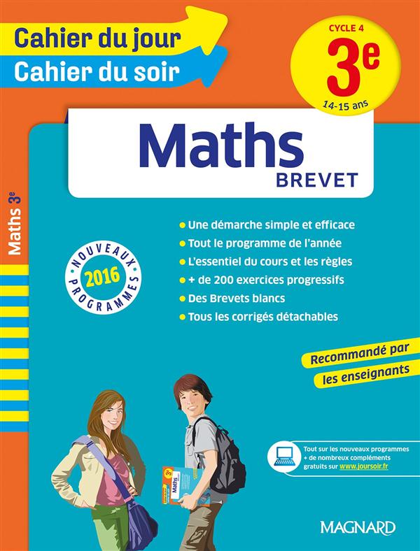 CAHIER DU JOUR/CAHIER DU SOIR - MATHS 3E