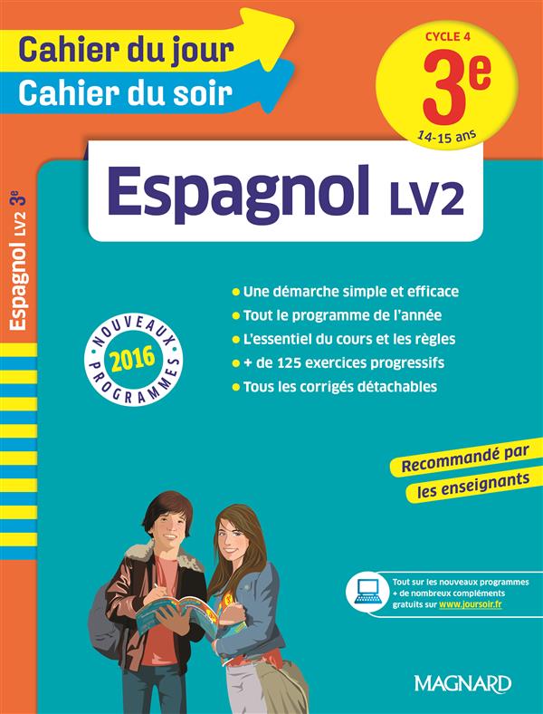 CAHIER DU JOUR/CAHIER DU SOIR - ESPAGNOL 3E